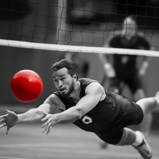bd188 ভলিবল নেটের পাশের অ্যাকশন শট